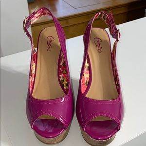 candies cabrayfuschia heels